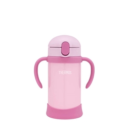 【THERMOS膳魔師】(把手可拆卸)不銹鋼兒童學習杯素色_fhv-350系列_350ml