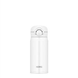 【THERMOS膳魔師】輕巧變保溫瓶_JNR-351系列_350ml_霧面白